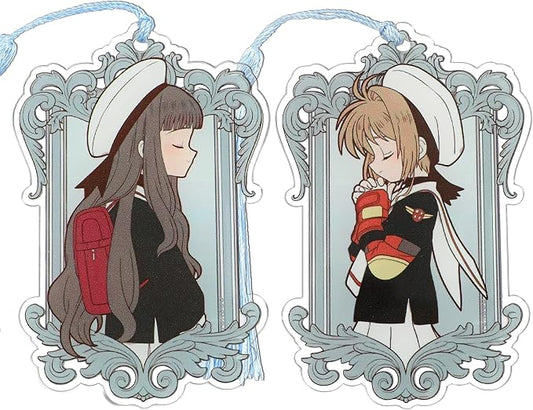Anime Magic Cards Captor Sakura Bookmarks Set - Sweet Cartoon Cute Book Marks for Reading Women Men Anime Fans, Book Accessories Collection Decor Hangings Gifts (Acrylic Style 2)