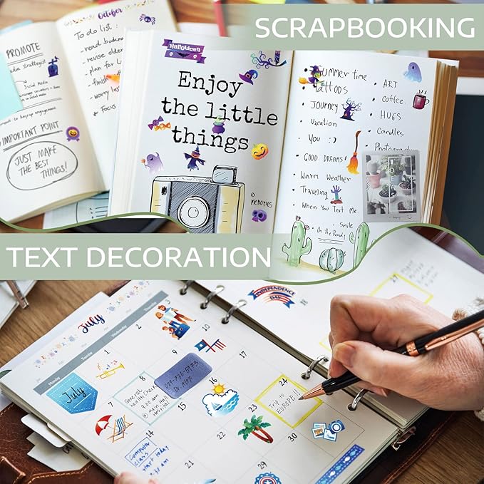 24 Sheets Daily Planners Holiday Seasonal Planner Stickers Birthday Monthly Celebrations Monthly Sticker Book Planner Accessories for Calendar Planning Scrapbooking General Events
