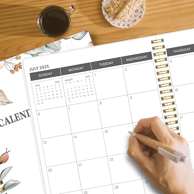 Monthly Planner 2026-2027, 2026 Calendar 18 Months Planner, January 2026 - June 2027, 8.5" x 11", 2026 Academic Calendar Hard PVC Cover with Spiral Bound, Perfect for School & Office for Women & Men
