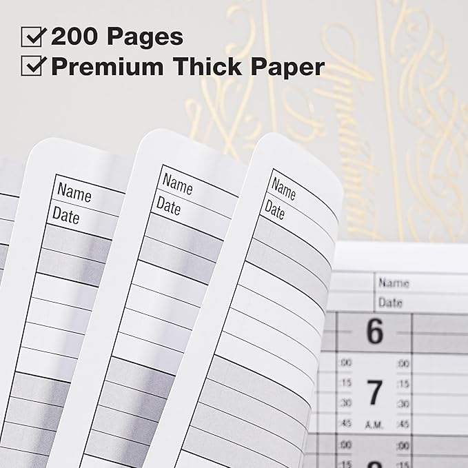 Appointment Book – Undated Salon Appointment Book, 2 Column, 11.5" x 4.7", Daily/HourlyPlanner with 200 Pages, 6 AM - 9 PM, 15 Minute Intervals Day Planner, Twin-Wire Binding, Hardcover - Gray