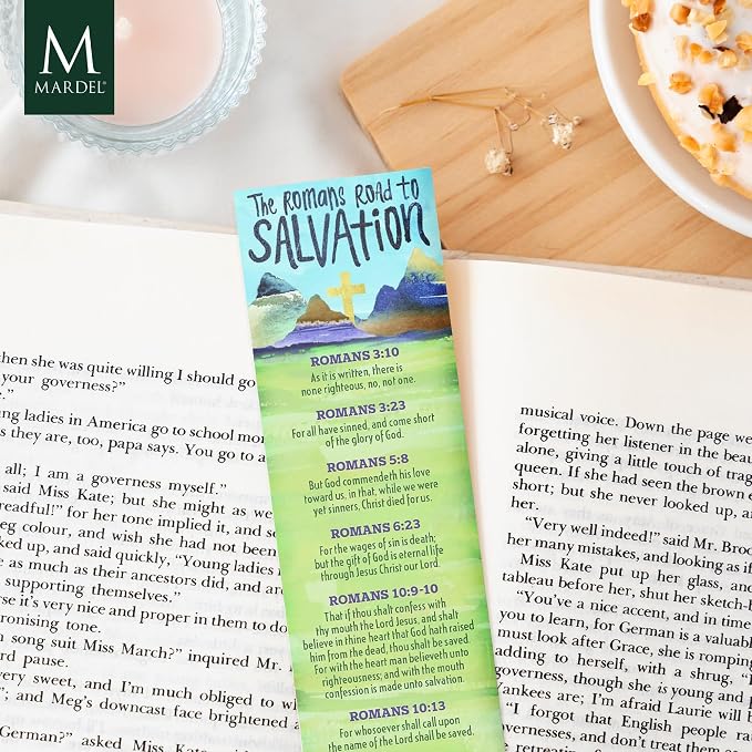 The Romans Road to Salvation Bookmarks - Pack of 25 Inspirational Scripture Bookmarks