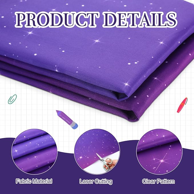 Mindsoft Bulletin Board Paper 48'' x 107'' Class Boards for Classroom Bulletin Boards Everyone is Welcome Classroom Board Decor Pillows Curtains Crafts(Starry Sky,1 Pc)