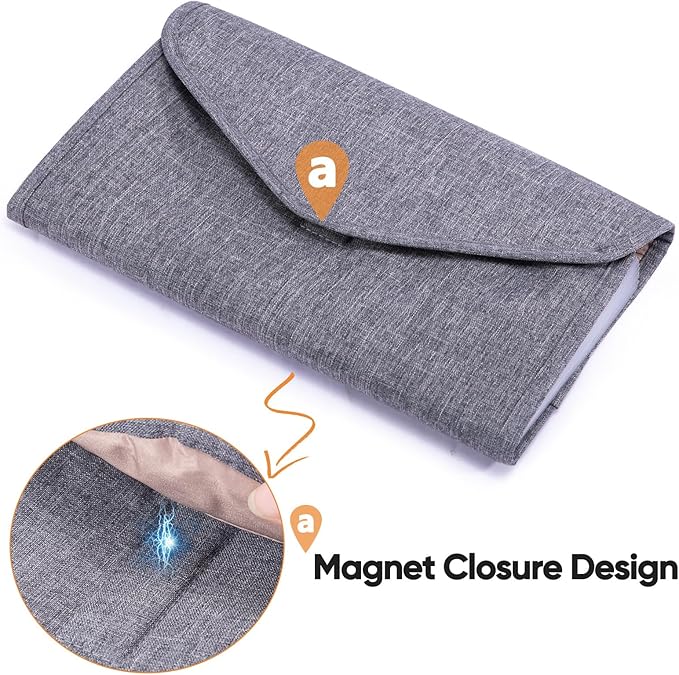 Fabric Bill Organizer with Pockets 10x6 Receipt Organizer for Business - Receipt Holder Organizer - Cash Organizer -Coupon Holder - Money Organizer for Cash- Small Accordion File Organizer