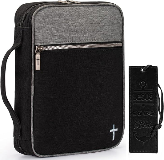 Montana West Bible Cover for Women Men with Leather Bookmark Book Carrying Cases Church Bag for Outdoor Protective