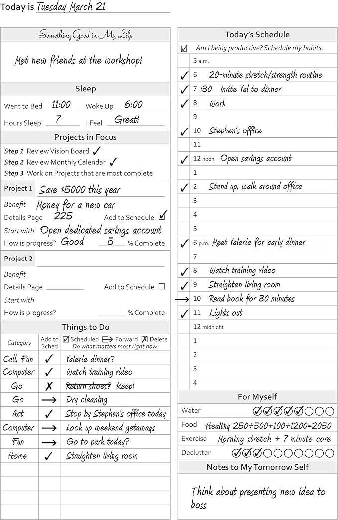 Guided Daily Planning to Improve Organization, Time Management & Success. Daily, Monthly & Weekly Goals, 6 x 9 inches, 6 Month UNDATED Planner (Pink)