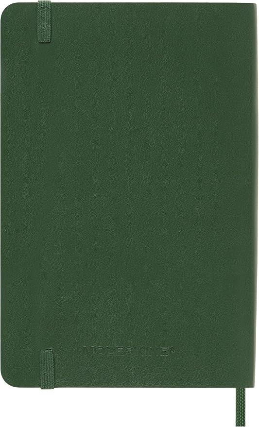 Moleskine Classic 12 Month 2027 Daily Planner, Soft Cover, Pocket (3.5" x 5.5"), Myrtle Green, 400 pages