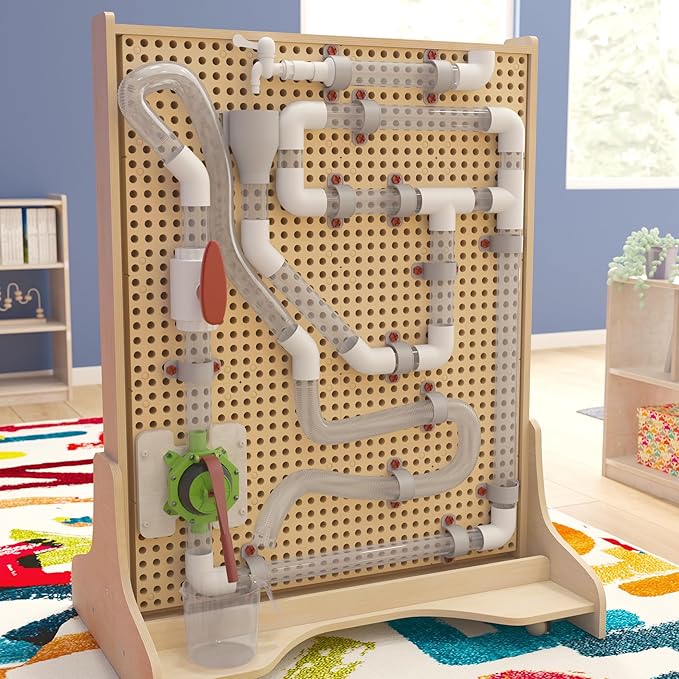 Classroom Essentials Commercial Grade 80 Piece Pipe Builder Set for Modular STEAM Wall Systems