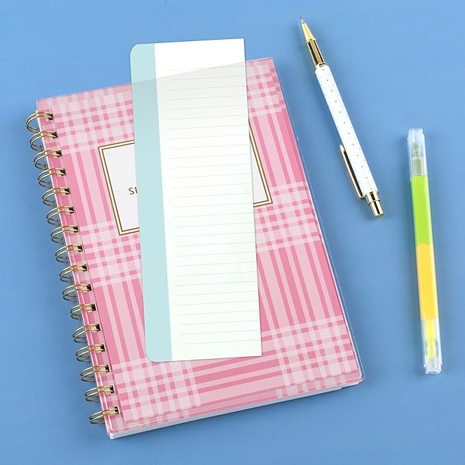AT-A-GLANCE Planner 2026-2027 Weekly & Monthly Academic 12-Month July-June, 5-1/2" x 8-1/2", Front Cover Pocket, Simplified by Emily Ley, Oversized Plaid (EL51-201A)