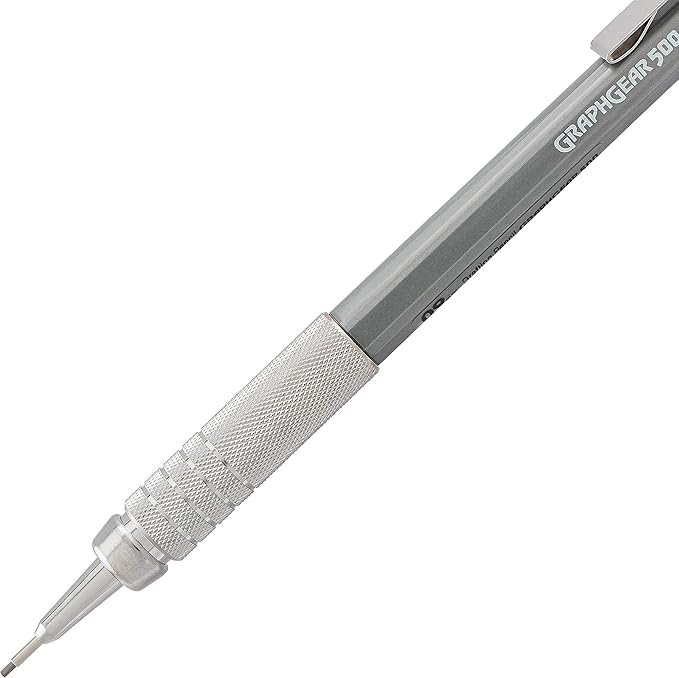 Pentel Graph Gear 500 Automatic Drafting Pencil, 0.9mm, Gray Barrel, 1 Pack (PG529BP)