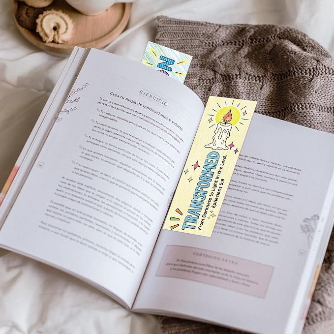 Vacation Bible School Bookmarks, 100PCS Vacation Bible 2026 Book Marks for Reading Kids, Christian Bible Verse Paper Book Marker Clips for Church Sunday School Classroom Bulk Religious Gifts