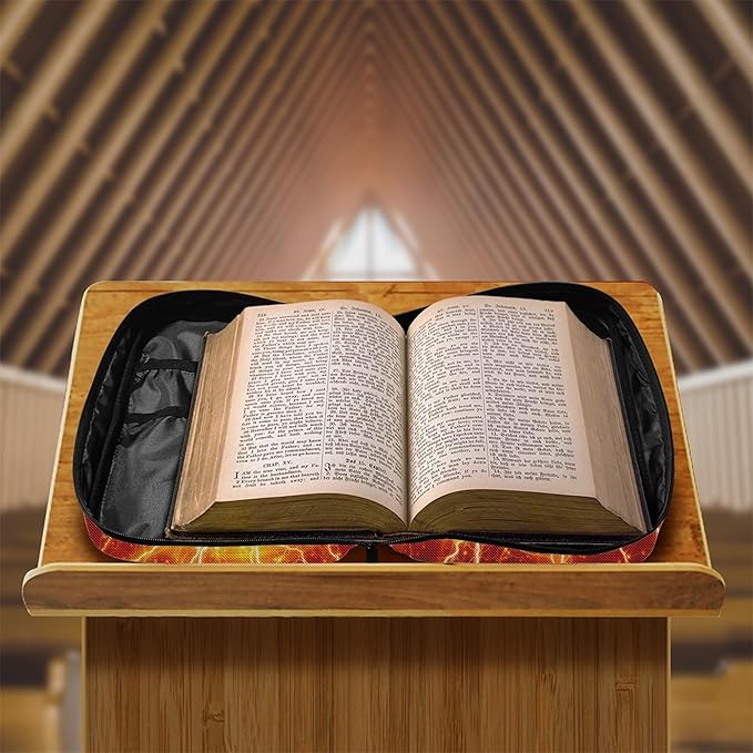 FDANDNDE Basket Ball Bible Cover with Handles and Zippered, Boys Bible Case for Church Study Bible, Boys Bible Bag Easy to Cleaning