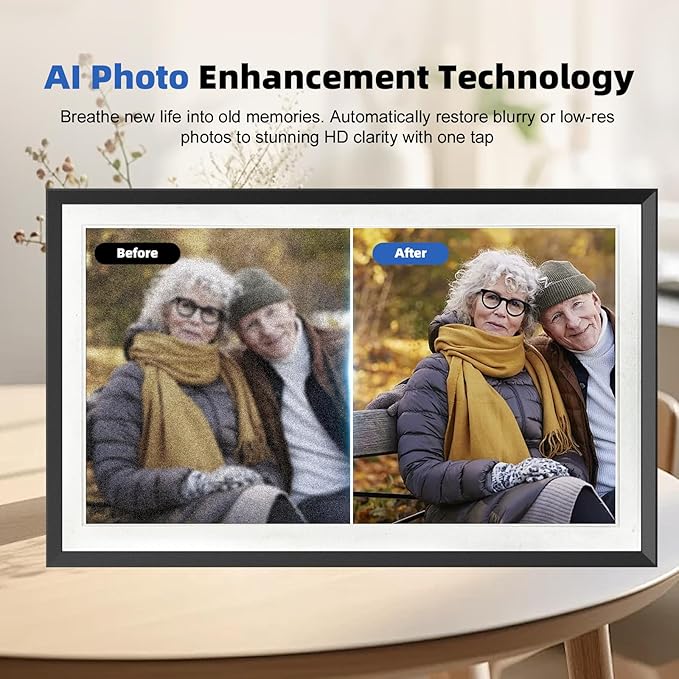 15.6" Digital Calendar Frame – Interactive Touchscreen Eletronic Calendars, Smart Family Planner for Schedule, Photo Display, Meals, Chore Chart & Tasks, Wall & Desk Mountable