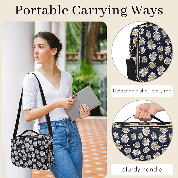 Dofilachy Bible Covers for Women - Stylish Bible Case with Durable Handle - Bible Carrying Case for Girls, Boys, Kids with Metal Zipper