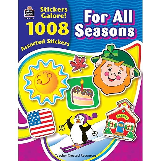 Teacher Created Resources TCR4224-A1 for All Seasons Sticker Book (Pack of 1008)