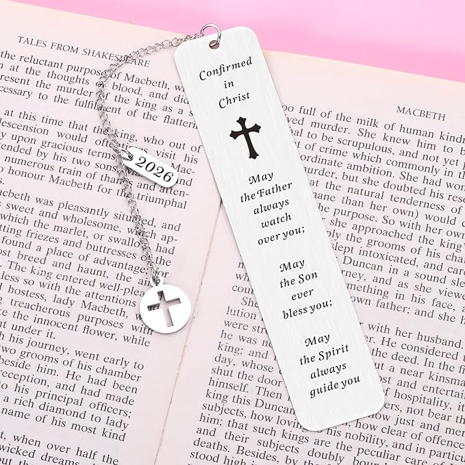 2026 Confirmation Gifts for Teenage Girls Boys Christian Gifts Bookmark for Kids Baptism Gifts for Christian Godson Goddaughter Catholic Confirmation Gifts for Birthday Christmas Religious Bulk Gifts
