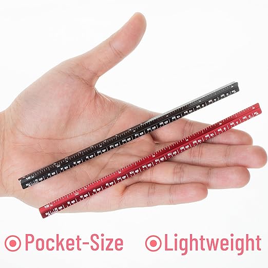 Mr. Pen- 6 Inch, 2 Pack, Pocket Size Ruler, Small Architectural Scale