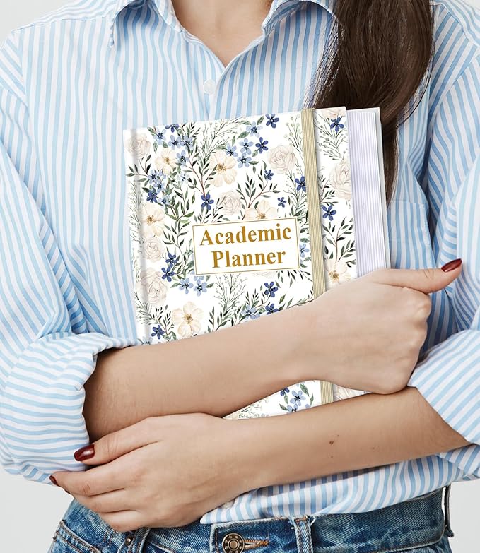 Academic Planner for 2026-2027 or Anytime – 8.5" x 11" Undated Weekly Student Planner For Homeschool, High School, College & Nursing Students, 200 Pages, Green Leaf