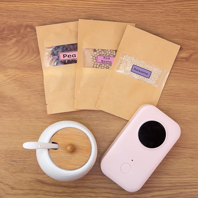 D30 Label Maker Tape - Compatible with Memoking/Phomemo D30 Printer Machine, 12x30mm Waterproof Thermal Printer D30 Labels, Purple/Rose Red/Pink Sticker Machine Tape, 3 Rolls