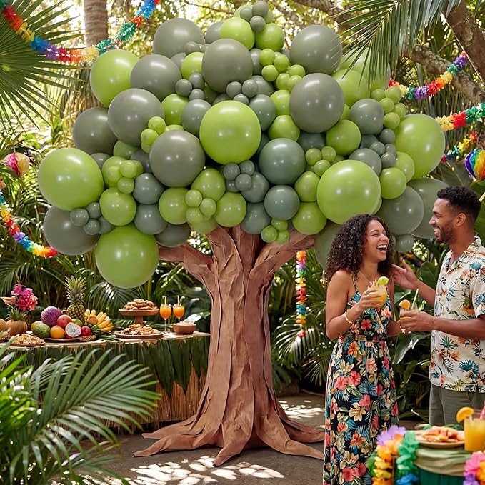 DIY Gaint Balloons 3D Tree Classroom Bulletin Board Set Large Kraft Craft Cardboard Tree for Room Wall Jungle Safari Party Boho Arch Backdrop Chalkboard School Baby Shower Party Decor