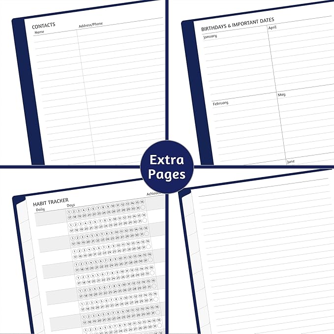 Monthly Planner 2026-2030, 5-Year Calendar Planner 2026-2030, Jan 2026 – Dec 2030, 6.2 x 8.4 In, Ruled Spread, Flexible Cover, Spiral Wirebound, Pocket, 60 Coated Monthly Tabs, Notes ＆ Habit Tracker