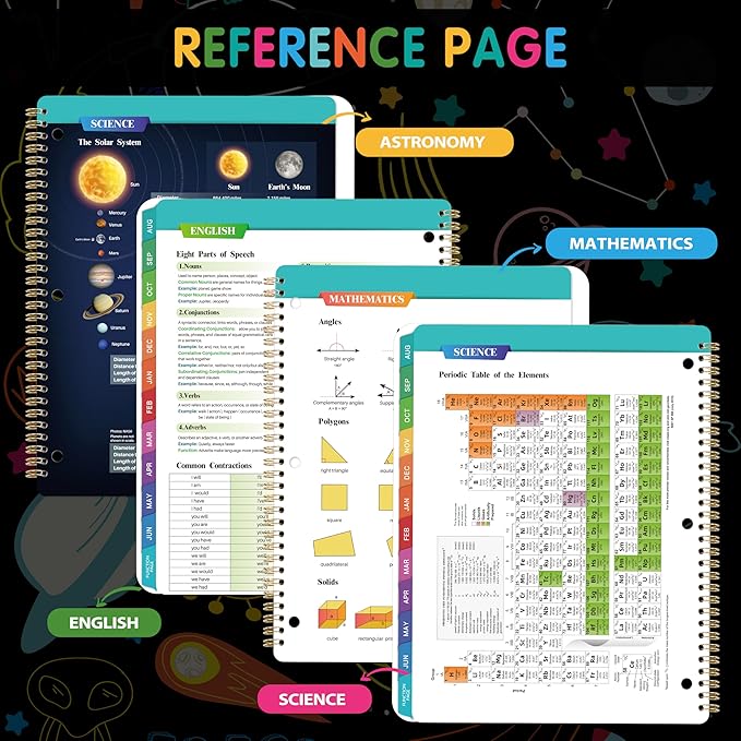 Student Planner 2026-2027 - Academic Planner 2026-2027, Aug. 2026 - Jun. 2027, Weekly and Monthly School Planner For Student, Stickers & Subject Function Pages, 9" x 11"(A4 Size), Doodle Space Style