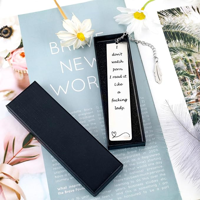 Funny Bookmarks for Women Teen Girls Book Lover Gifts Spicy Reader Book Mark Graduation Gift for Her Him Book Club Birthday Christmas Valentine Day Gift for Bookworm Friends Teacher Classmate