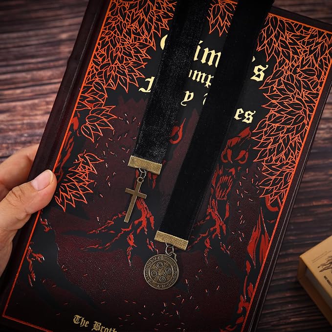 Vintage Religion Christian Bookmark with Cross Pendant Bible,Handmade Bookmarks for Reading Women,Men,Book Lovers,Girls,Teens,Teachers and Students