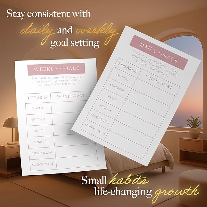 Planners with Purpose Self-Care Planner for Women - Wellness & Mindfulness Journal with Guided Prompts, Self Love & Gratitude Exercises - Daily Reflection & Goal Setting Notebook - Aesthetic Hardcover A5 (white)