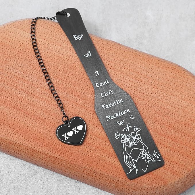 Tyqour Dark Romance Bookmarks, Funny Book Marks for Reading Women, Dark Romance Merch, Metal Bookmark Gift for Book Lovers Books Accessories