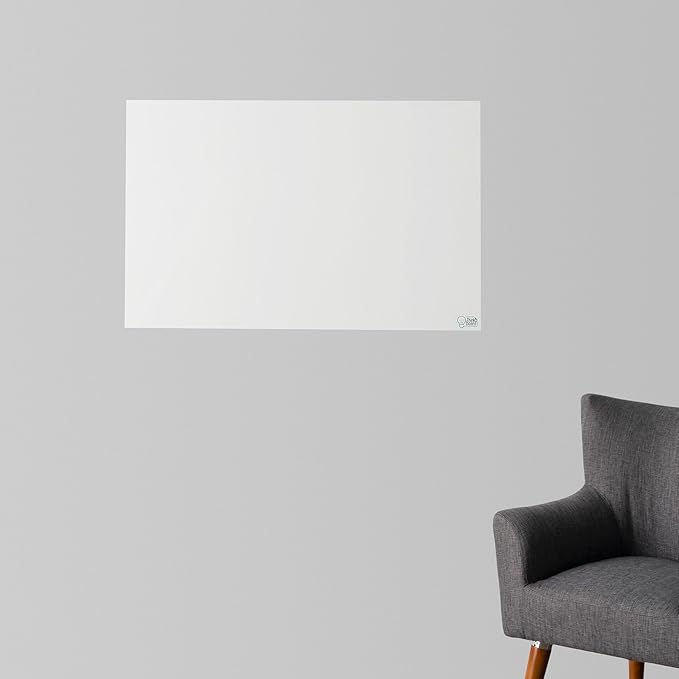 Think Board White Dry Erase Whiteboard 2'x3' – Self-Adhesive Reusable Writing Surface for Wall, Desk, or Fridge – Peel & Stick Removable Message Board for Home, Office & School