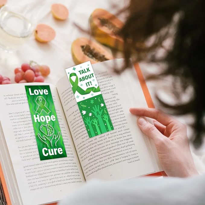120 Pcs Mental Health Bookmarks, Positive Motivational Encouraging Affirmation Book Marker Page Clips, Inspirational Gifts for Students Schools Book Lovers Mental Health Awareness Campaigns