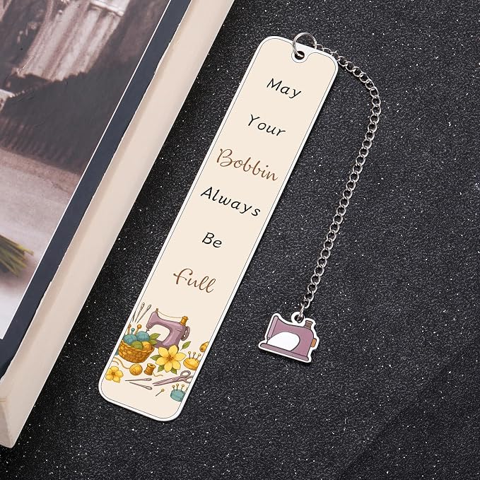 Bookmark Gifts for Quilters - Sewing Gifts for Sewing Lovers Women Mom Grandma Mothers Day Cool Gift for Quilters Tailors Designers Seamstress Mothers Day Quilting Gift for Sewings Enthusiasts Crafter