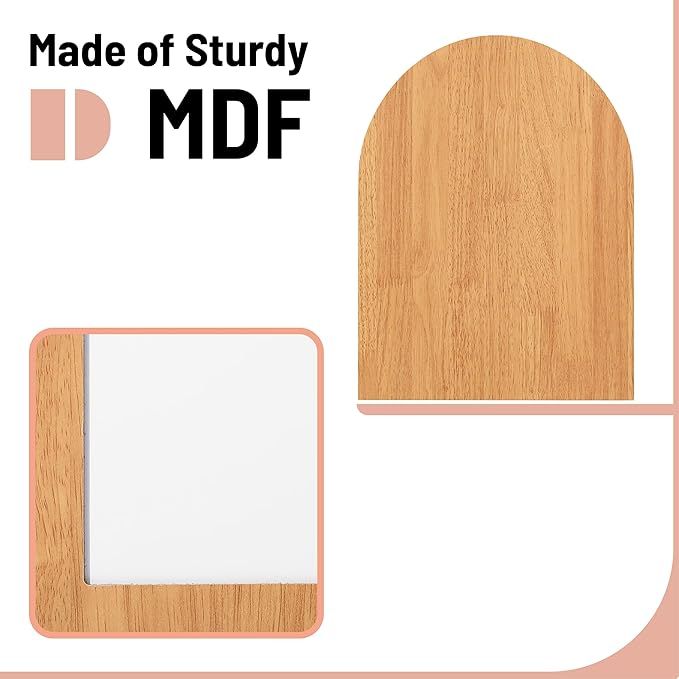 Mr. Pen Dry Erase Board, 16" x 12", Wooden Frame, Boho Design, Mini White Board for Kids & Students, Small Dry Erase Board (Pack of 2)