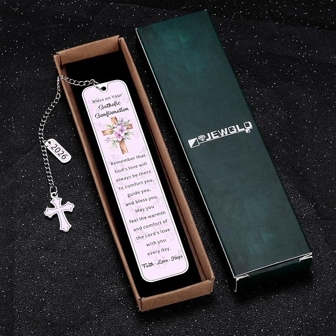 2026 Catholic Confirmation Gifts for Teenage Girl Bookmark - Girls Christian Confirmation Gifts for Teen Girls Religious School Supplies Party Favors for Guests Catholic Easter Basket Stuffers