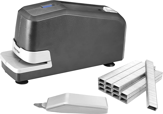 Bostitch Office Impulse Heavy Duty Electric Stapler Value Pack & EZ Squeeze Heavy Duty 3 Hole Punch, 40-Sheet Capacity, Use Less Force