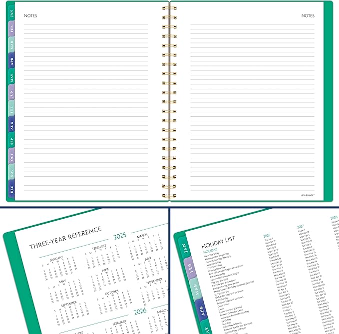 AT-A-GLANCE 2026 Planner, Weekly & Monthly, 8.5" x 11", Large, BADGE, Geo (1753G-905-26)