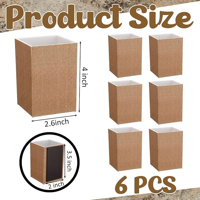 6 Pcs Farmhouse Classroom Decor Classroom Magnetic Storage Boxes Magnetic Storage Containers Plastics Pen Holder for Refrigerator Whiteboard Home Office School Organizer Supply
