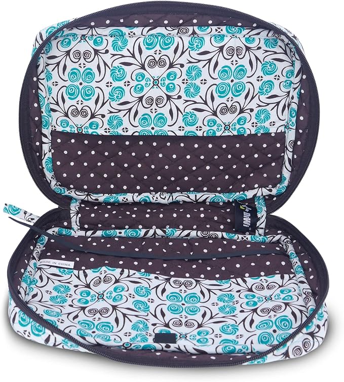 DIWI Quilted Cotton Bible Cover Bible Case Book Bag Large Sizes 10 X 7 X 2.75 Inches (C1 Green Lollipops, L)