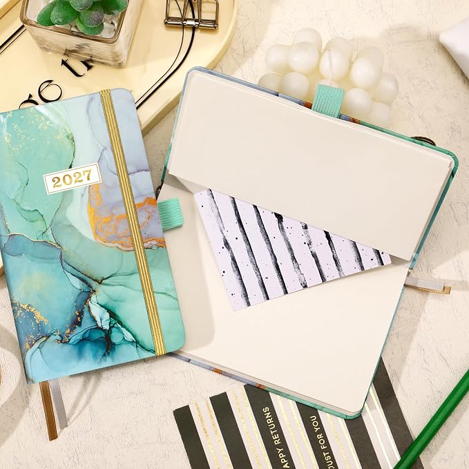 2027 Pocket Calendar - 2027 Pocket Planner, 2027 Planner Weekly and Monthly, Jan. 2027 - Dec. 2027, 6.3''×3.8'', Agenda Planners and Schedule Organizer with Pen Loop, 2 Bookmarks, Banded
