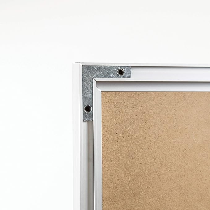 U Brands Melamine Dry Erase Board White Board, 96" x 48" Inches, Silver Aluminum Frame