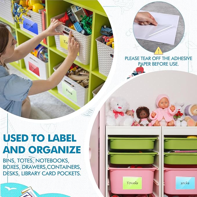 Outus 60 Pcs Self Adhesive Shop Ticket Holders Clear Plastic Sleeves Adhesive Pockets Work Order Job Ticket Holders for Back to School Student Label Home Office Posting Signs (6 x 4 Inch)