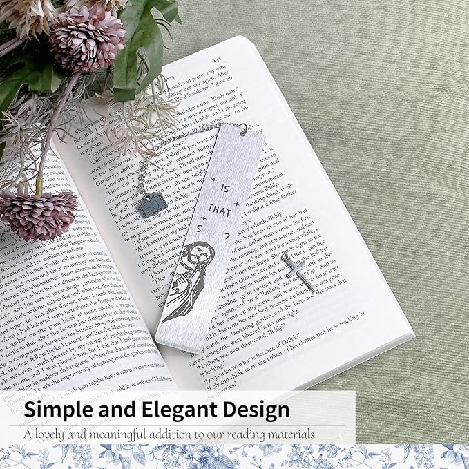 Funny Bookmarks for Women, Stainless Book Mark with Gift Box, Christian Book Marker Gift for Book Lovers, Friends, Reading Women, Men, Funny Easter Gifts, Birthday Christmas Gift