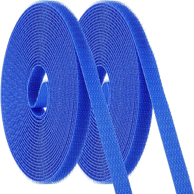 PATIKIL Carpet Marker Strips 0.4 Inch x 16.4 Ft, 2 Roll Floor Markers Nylon Strip Floor Marking Tape for Classroom Rug Teacher Supplies, Blue