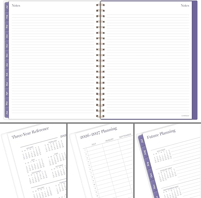 Cambridge Planner 2026-2027 Weekly & Monthly Academic 12-Month July-June, 8-1/2" x 11", Susan (1795-905A)