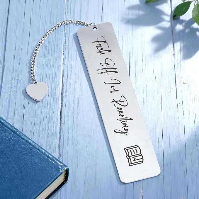 Funny Bookmarks for Women, Christian Gifts for Women Readers, Metal Bookmark for Book Lovers, Christmas & Birthday Gifts for Her, Best Friend, Sister, Wife, with Gift Box, I'm Reading