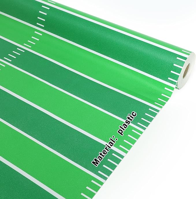 Football Bulletin Board Roll Plastic Bulletin Board Roll 15.75inch x 23ft Peel and Stick Anti Wrinkle Bulletins Boards for Football Party 2026 Classroom Sports Wrap Supply Wall Decoration