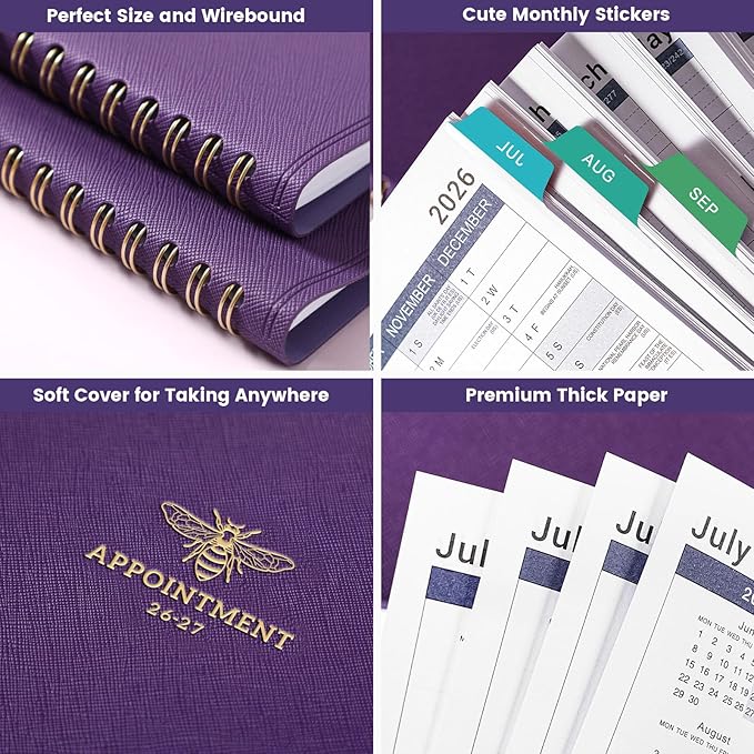 2026-2027 Appointment Book/Planner - Weekly Appointment Book 2026-2027, Jul. 2026 - Jun. 2027, 8.26" x 10.7", Daily/Hourly Planner, Schedule Planners, 15-Minute Interval