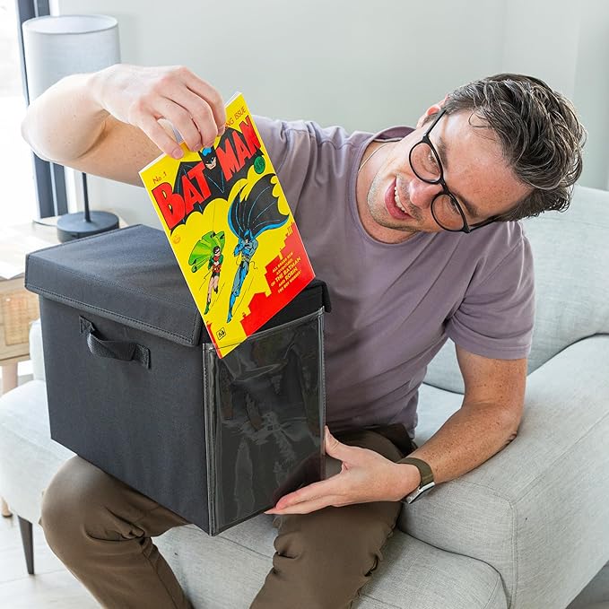 Comic Book Storage Box with Comic Book Display Window [Patent Pending]…