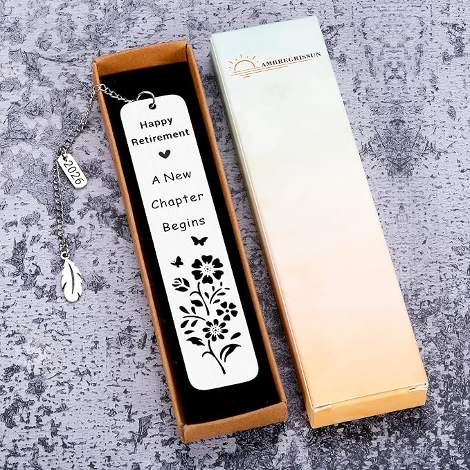 Retirement Gifts for Women Men 2026 Cool Teacher Appreciation Retirement Gifts for Women Men Going Away Leaving Gift for Coworkers Women Men Friends Happy Retirement Enjoy The Next Chapter Bookmark