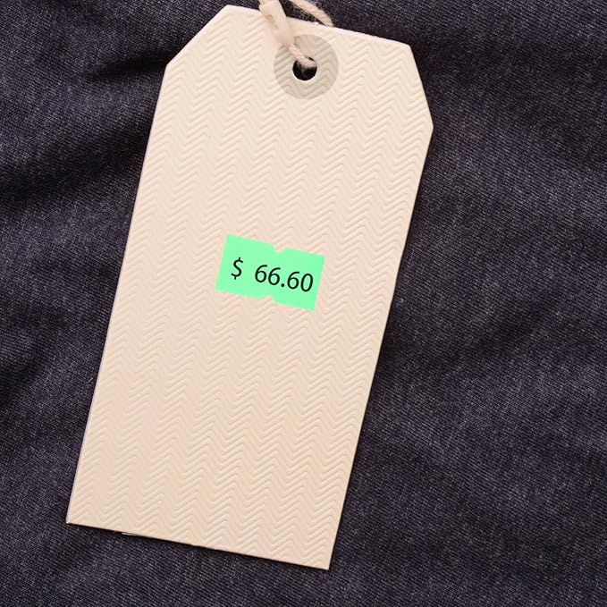 Sewroro 5000pcs Price Marker Label Stickers Self-Adhesive Cost Tags for Supermarkets Fluorescent Pricing Paper for Retail Product Identification